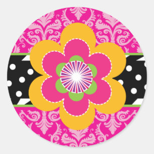 Sassy Zebra and Floral Stickers