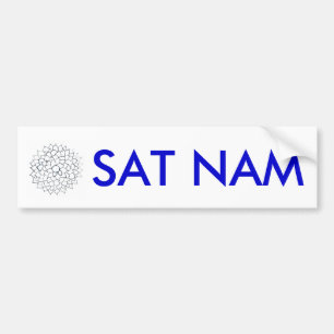 SAT NAM bumper sticker