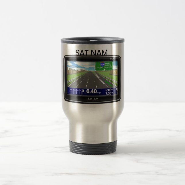 SAT NAM travel mug (Center)