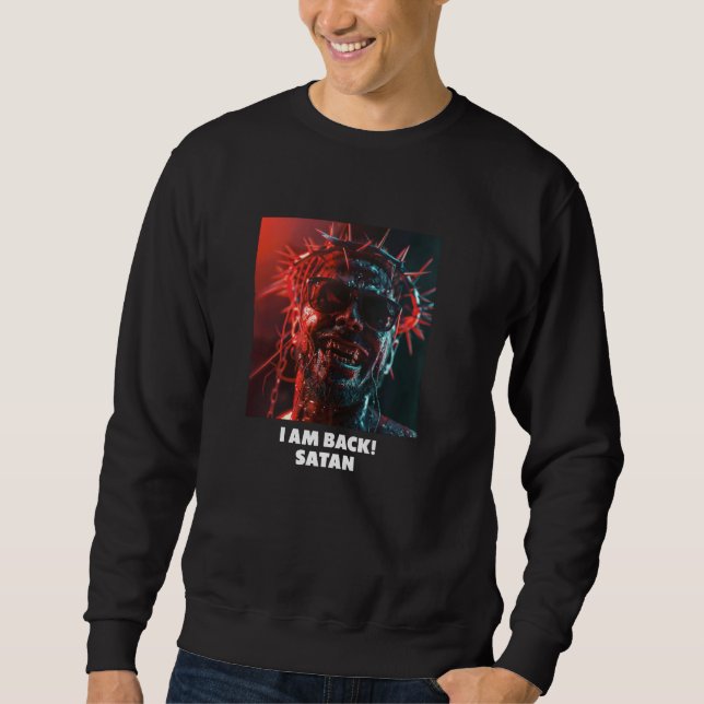 Satan 666, Satanist, Devil, Gothic, Occult, Satan Sweatshirt (Front)