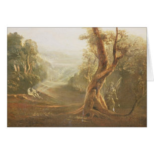 Satan Contemplating Adam and Eve in Paradise, from
