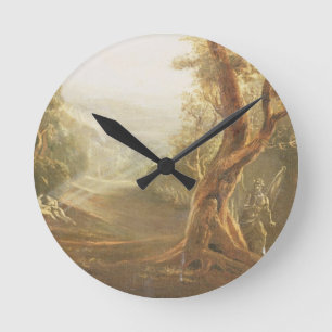 Satan Contemplating Adam and Eve in Paradise, from Round Clock