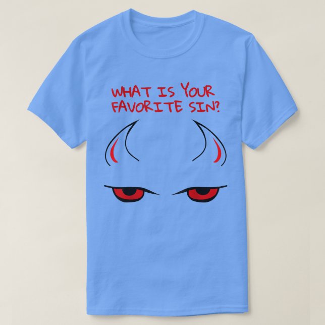 Satan  Devil  Sin Funny Halloween Costume  T-Shirt (Design Front)