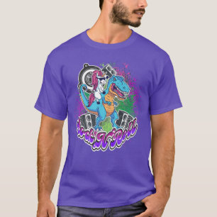 Satan Dino Unicorn Punks Not Dead Gothic Tattoo Ro T-Shirt
