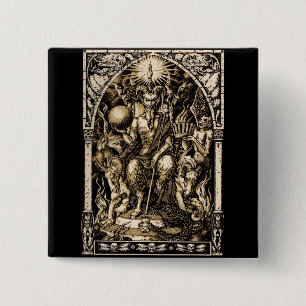 Satan Enthroned 15 Cm Square Badge