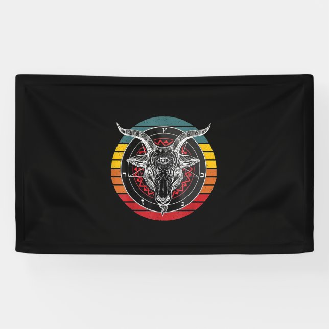Satan Goat, Goat Gift Banner (Horizontal)