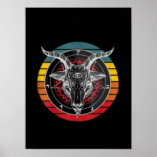 Satan Goat, Goat Gift Poster