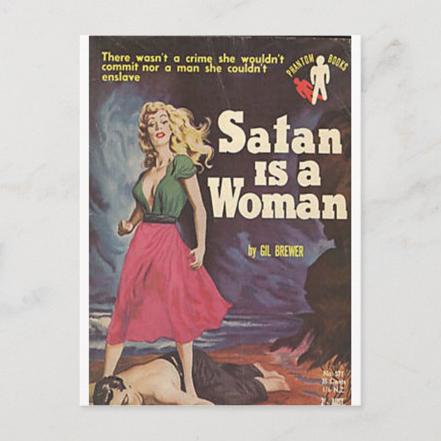 satan is a woman! postcard (Front)