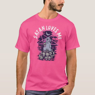 Satan Loves Me Satanic Bunny Satanism 1 T-Shirt