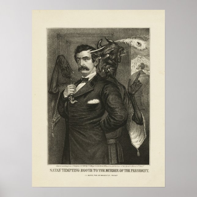 Satan tempting Booth [1865] Poster (Front)