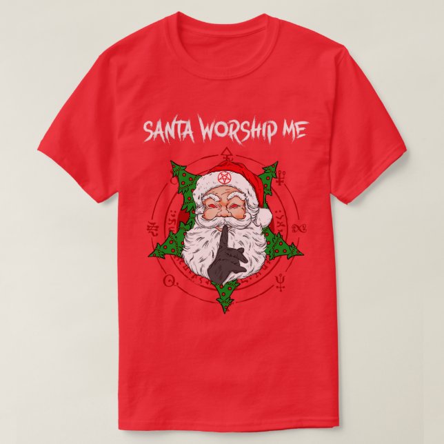 Satan Worship Me Baphomet 3 T-Shirt (Design Front)