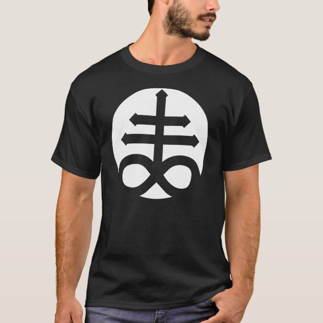 Satanic Cross Helmet T-Shirt (Front)
