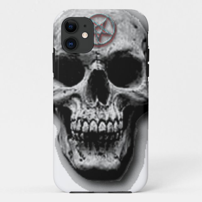 Satanic Evil Skull Design Case-Mate iPhone Case (Back)