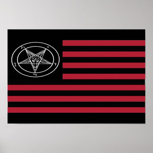 Satanic flag poster (Front)