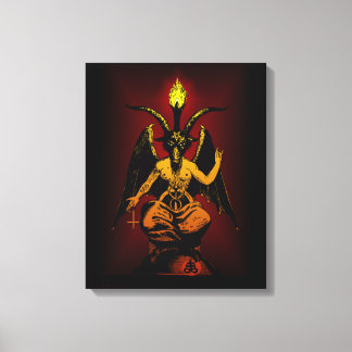 Satanic Goat on Stretched Canvas