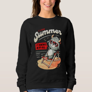 Satanic Meme I Love Summer It Reminds Me Of Hell Sweatshirt