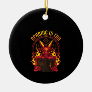 Satanic Pagan Goat Premium Ceramic Tree Decoration