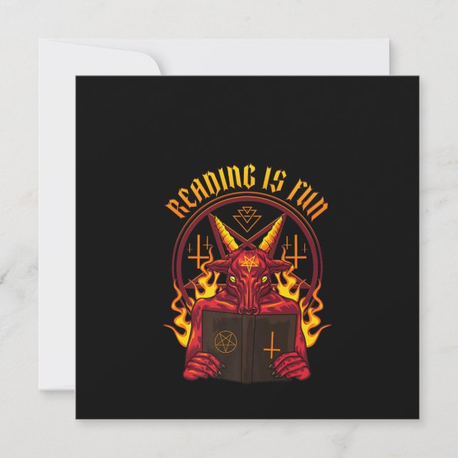 Satanic Pagan Goat Premium Invitation (Front)
