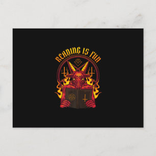 Satanic Pagan Goat Premium Invitation Postcard