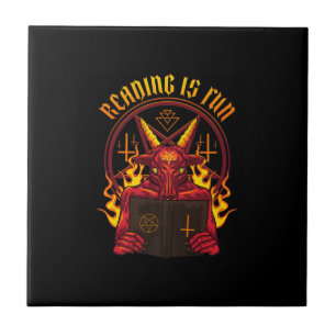 Satanic Pagan Goat Premium Tile