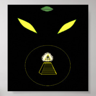 Satanic Reptilian Poster