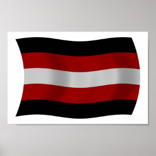 Satanism Flag Poster Print