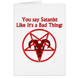 Satanist Bad Thing Dark Humour Goat Pentacle