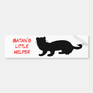 Satan's little helper with fretchet bumper sticker