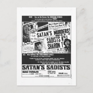 SATAN'S SADISTS POSTCARD