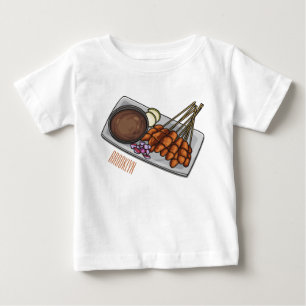 Satay cartoon illustration baby T-Shirt