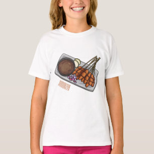 Satay cartoon illustration T-Shirt