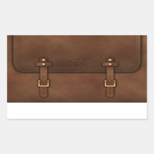 satchel Pony Express leather Rectangular Sticker