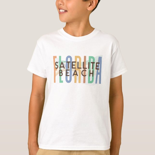 Satellite Beach Florida (Sand Waves) T-Shirt (Front)