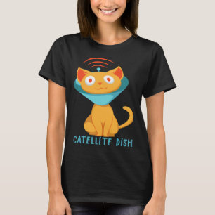 Satellite Cat Catellite TV Calibration Satellite D T-Shirt