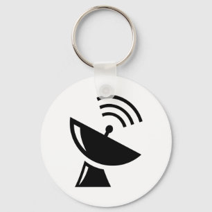satellite-dish_Vector_Clipart Key Ring