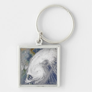 Satellite image of a typhoon key ring