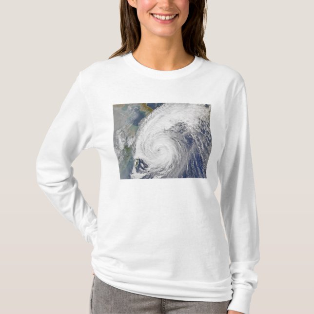 Satellite image of a typhoon T-Shirt (Front)