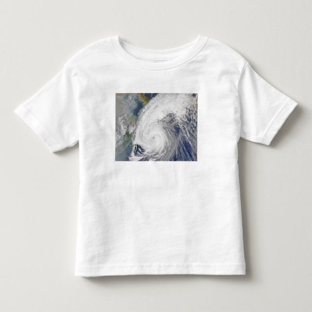 Satellite image of a typhoon toddler T-Shirt (Front)