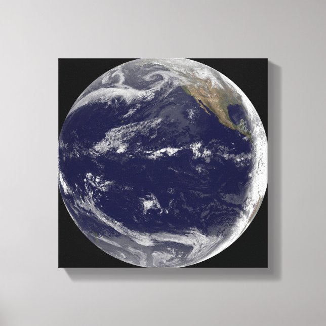 Satellite image of Earth 2 Canvas Print (Front)