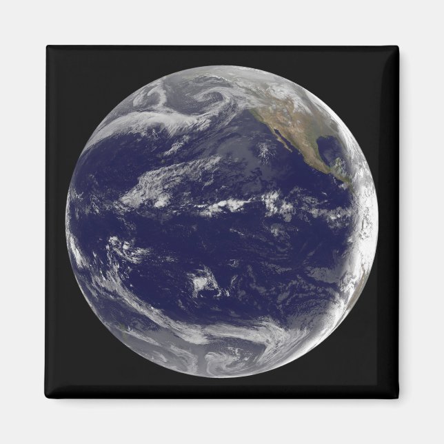 Satellite image of Earth 2 Magnet (Front)