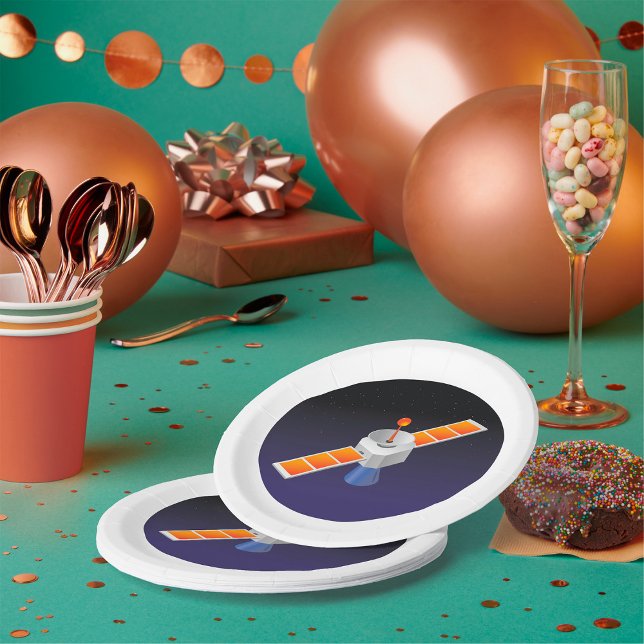 Satellite In Space Paper Plate (Creator Uploaded)