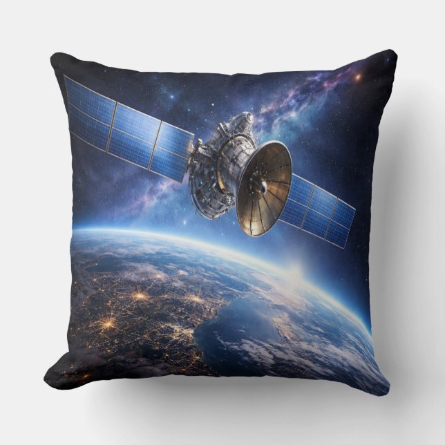 Satellite Over the Planet Cushion (Front)