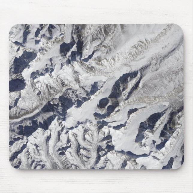 Satellite view of a Himalayan glacier Mouse Mat (Front)