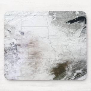 Satellite view of a massive winter storm over U Mouse Mat