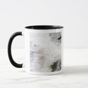 Satellite view of a massive winter storm over U Mug