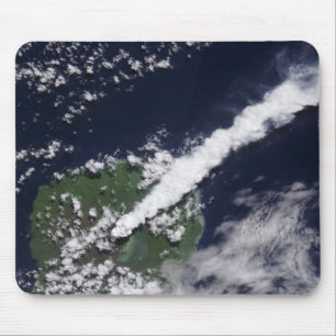 Satellite view of a thick, steam-rich plume mouse mat
