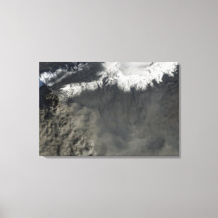 Satellite view of an ash plume 4 canvas print