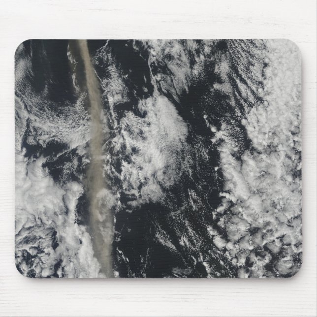 Satellite view of an ash plume mouse mat (Front)