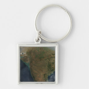 Satellite view of Central India Key Ring