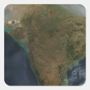 Satellite view of Central India Square Sticker